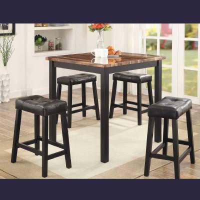 Kowloon 5 Piece Counter Dining Set