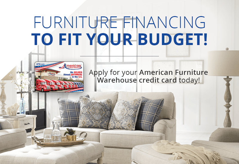 Apply for your American Furniture Warehouse credit card today!